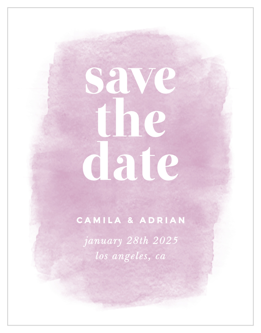 Fresh Paint Save the Date Cards