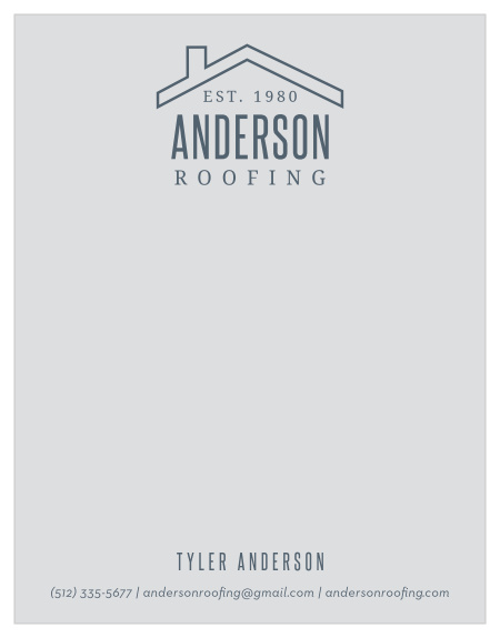 Every business needs paper, so why not help promote your roofing business with our Roof Outline Business Stationery? 