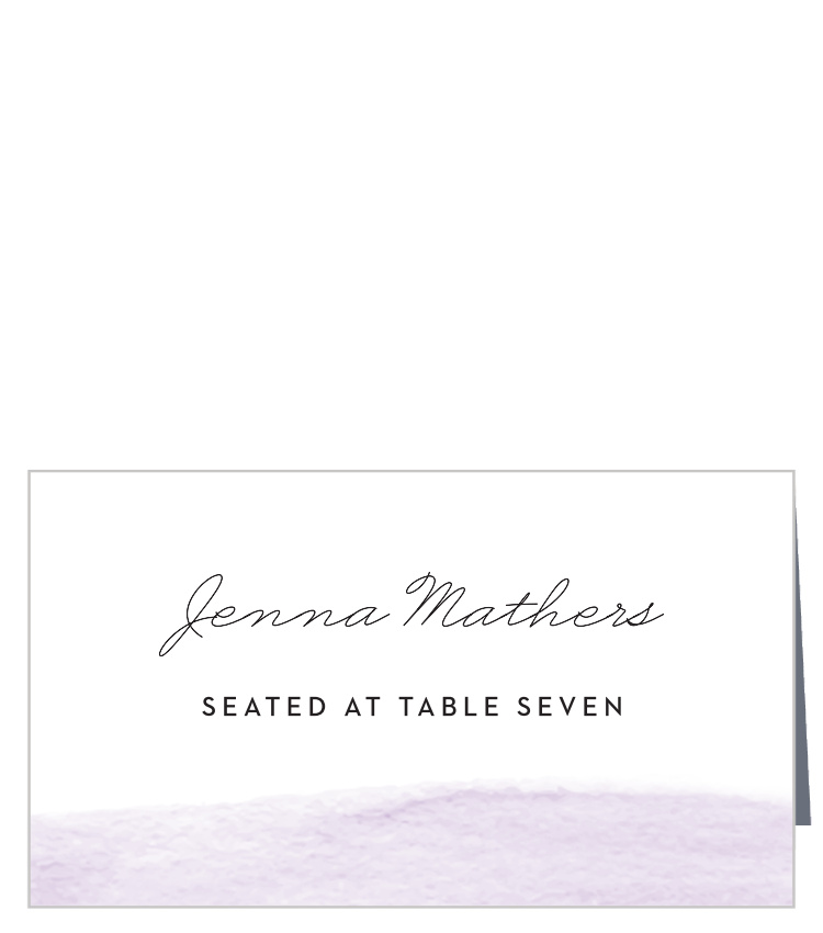 Simple Brushstroke Place Cards