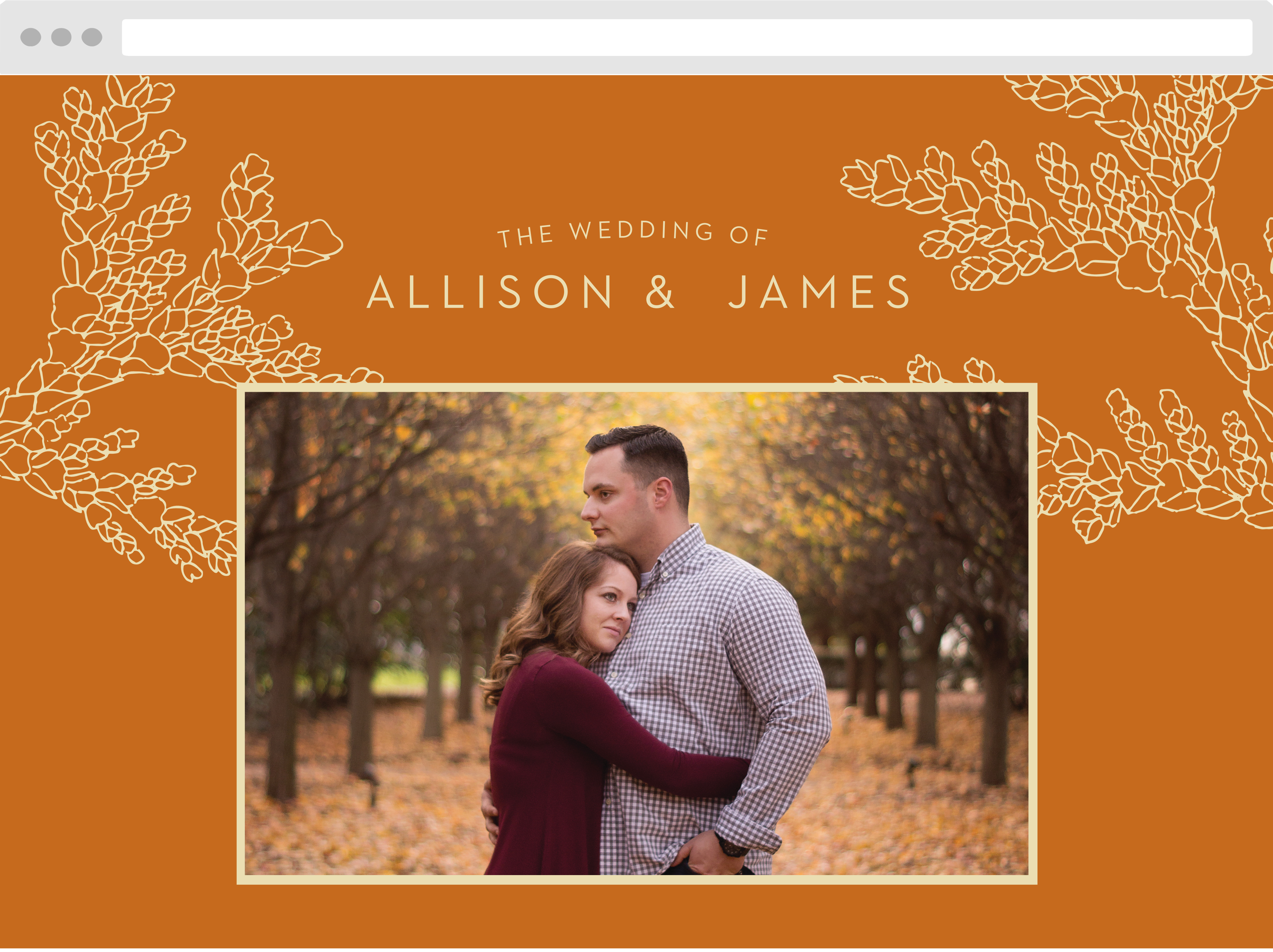 Desert Dreams Wedding Website