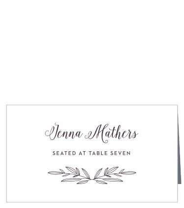 If you are throwing a large wedding, our Wreath of Love Place Cards are a great way to help you keep everything organized during the reception. 