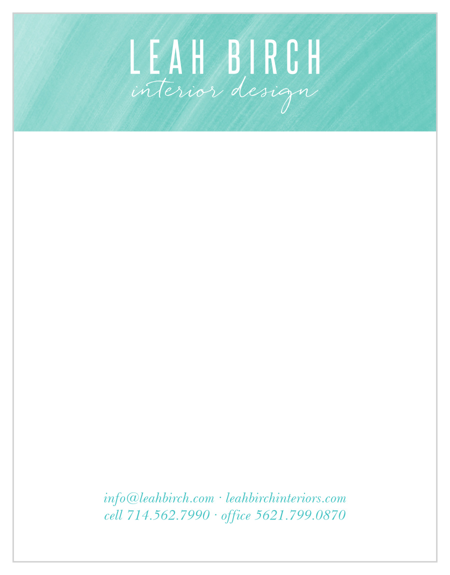 Painted Gradient Business Stationery
