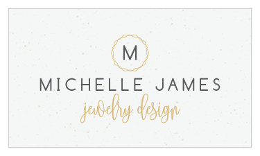 Our Gold Rings Business Cards are a beautiful example of minimalist design!