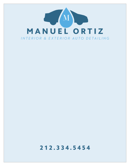 Add on to your handwritten notes to clients with our Clean Car Wash Business Stationeries.