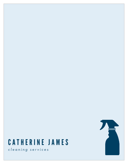 Our Sparkle and Shine Business Stationery allows you to write letters or notes all while you promote your business.
