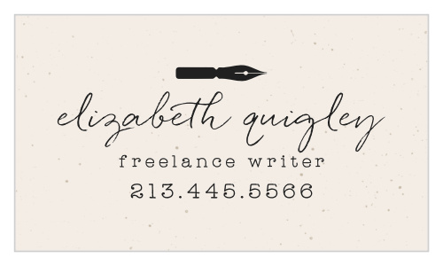 Our Vintage Pen Business Cards are a beautiful example of minimalist design!
