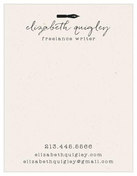 Our Vintage Pen Business Stationery is a beautiful example of minimalist design!