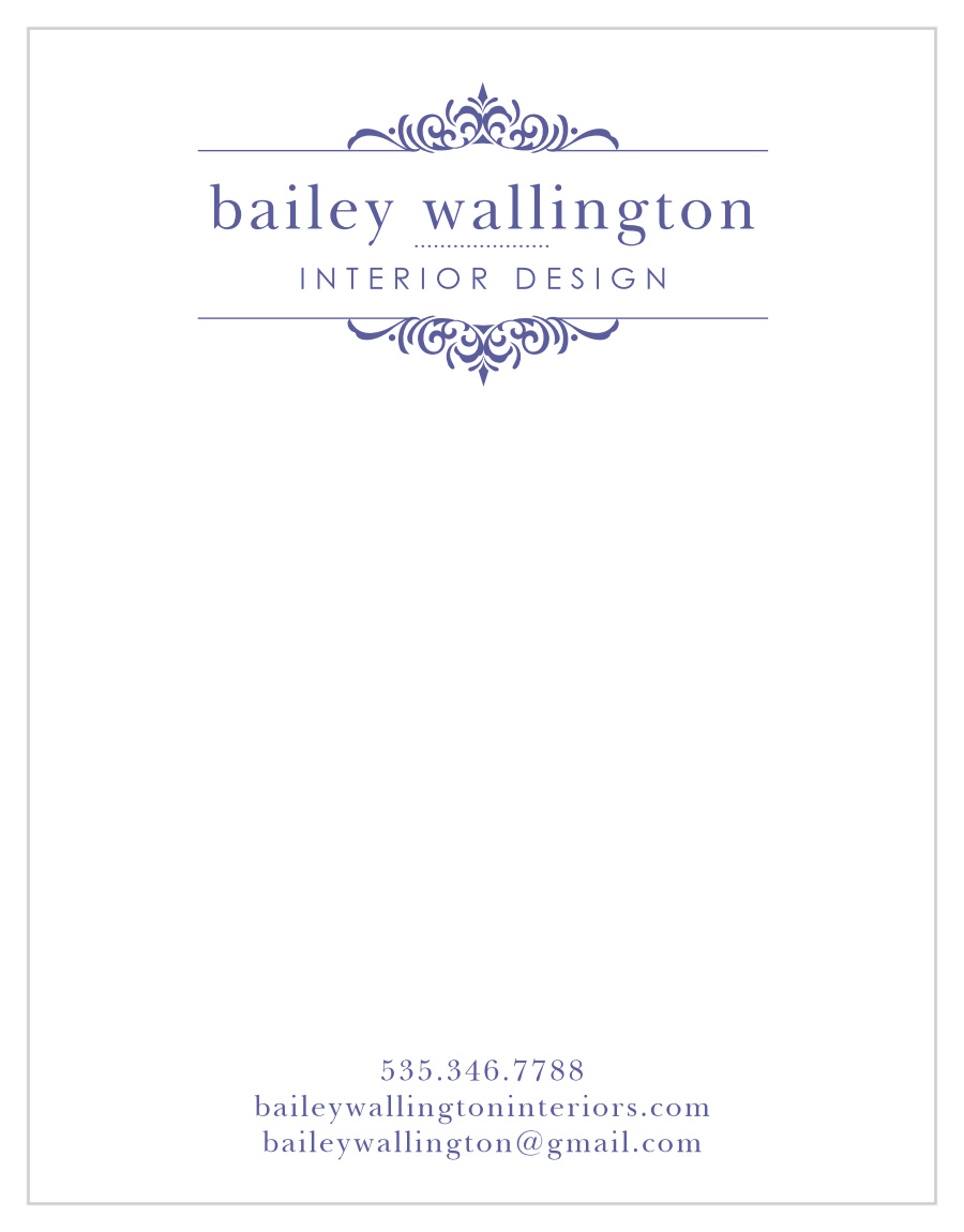 Interior Sconce Business Stationery