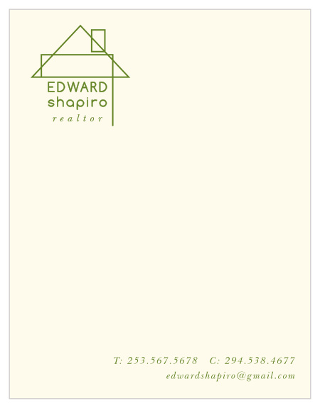 Our Modern Homes Business Stationery is great because its memorable, minimalist design stands out to potential clients.