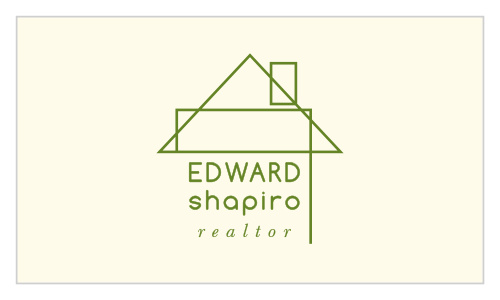 The geometric shapes of our Modern Home Business Cards are perfect for a realtor looking for a modern template.