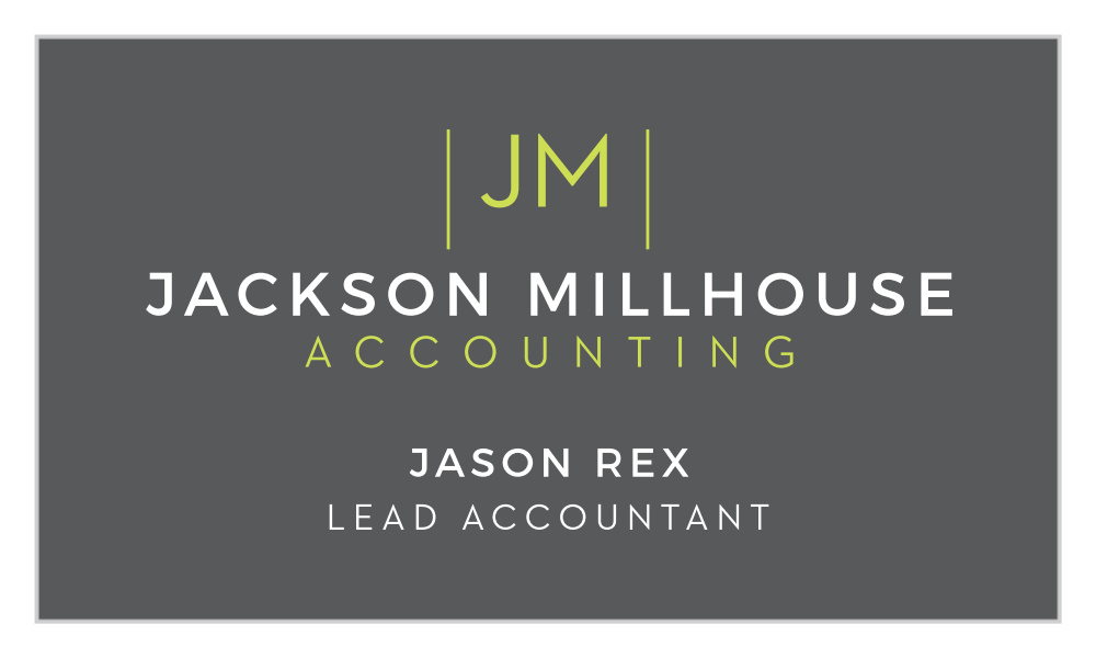 Accounting Monogram Business Cards
