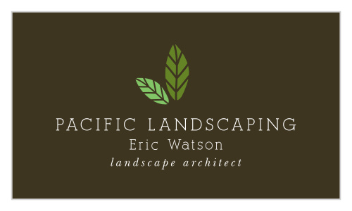 Our Simple Leaves Business Cards are perfect any landscaping company.