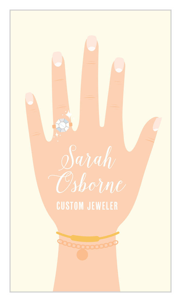 Jeweler's Hand Business Cards
