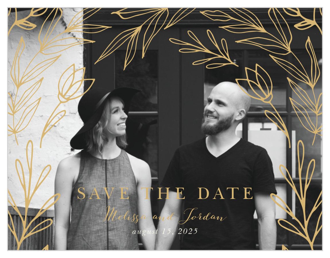 Foliage Arch Save the Date Magnets