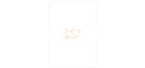 Our Golden Wildflowers Wedding Belly Bands help keep all the items in your wedding invitation package organized and presentable.