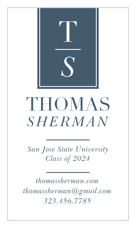 Student Banner Business Cards