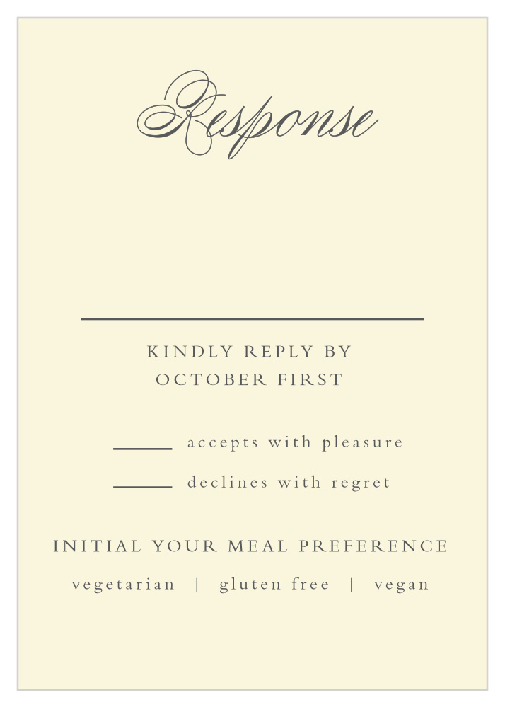 Rustic Ampersand Response Cards