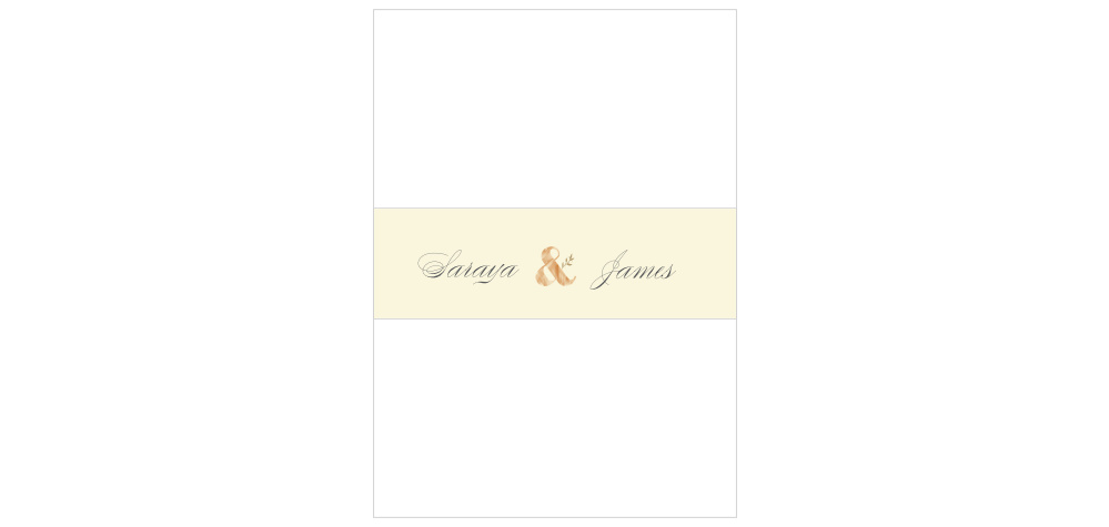 Rustic Ampersand Wedding Belly Bands