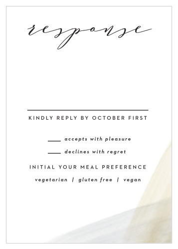 Get all of the information you need from your guests with our Luxe Watercolor Response Cards!