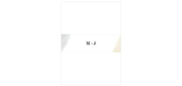 The Luxe Watercolor Belly Band is the perfect touch for any wedding package.