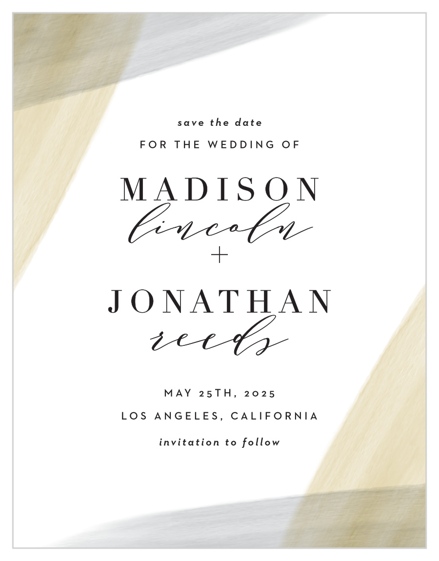 Luxe Watercolor Save the Date Magnets