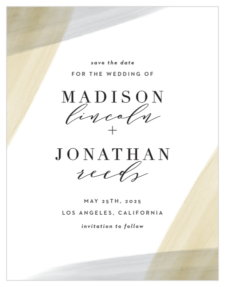 Give the perfect little reminder to your guests with the Luxe Watercolor Save-the-Date Magnets!