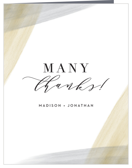 The Luxe Watercolor Wedding Thank You Cards are a perfectly simple way to let your guests know how much you care!