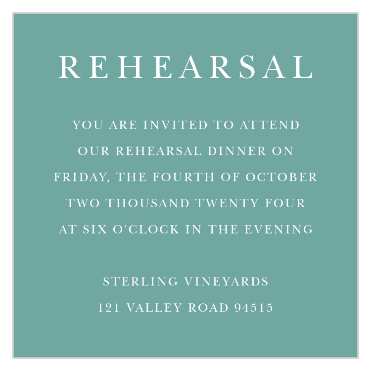 Mauve Medley Rehearsal Cards