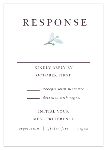 Mauve Medley Response Cards