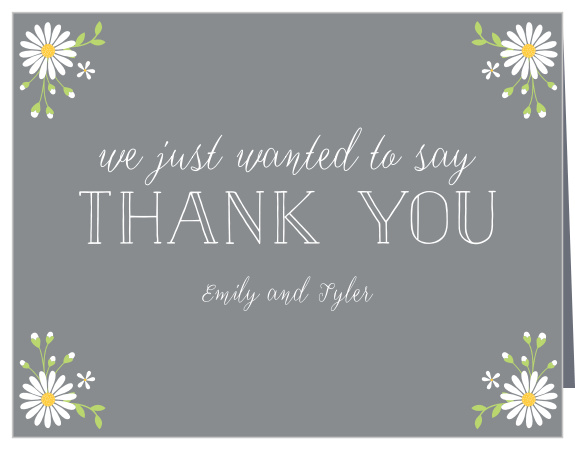 Our Daisy Frame Thank You Cards are a beautiful way to let your guests know that you genuinely care.