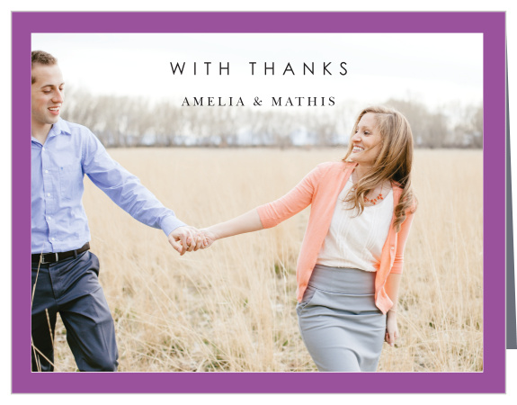 Our Mauve Florals Wedding Thank You Cards are the perfect way to express gratitude to all your loved ones who made it out to your wedding!