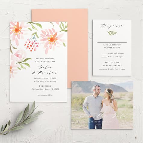 Daisy Festival Wedding Invitations