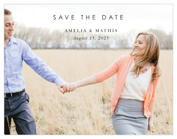 Your loved ones will be so anxious for your wedding when they receive your Mauve Florals Save-the-Date Magnets!
