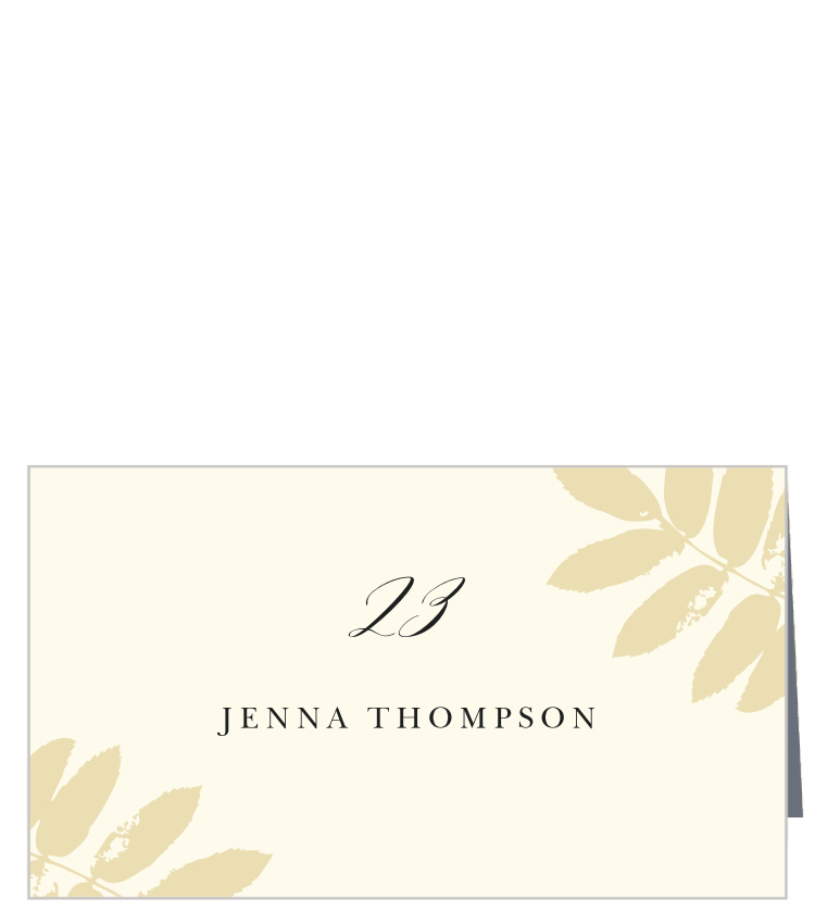 Gilded Leaf Place Cards