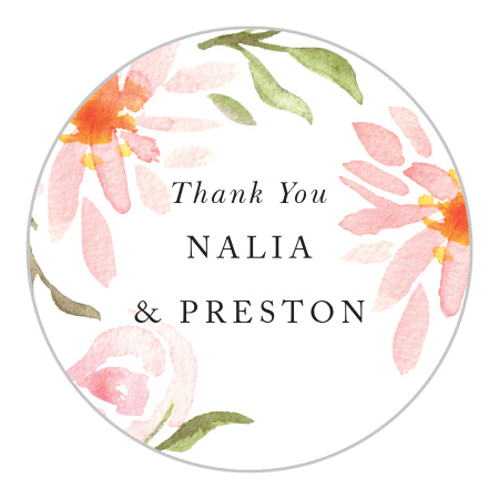 Daisy Festival Wedding Stickers