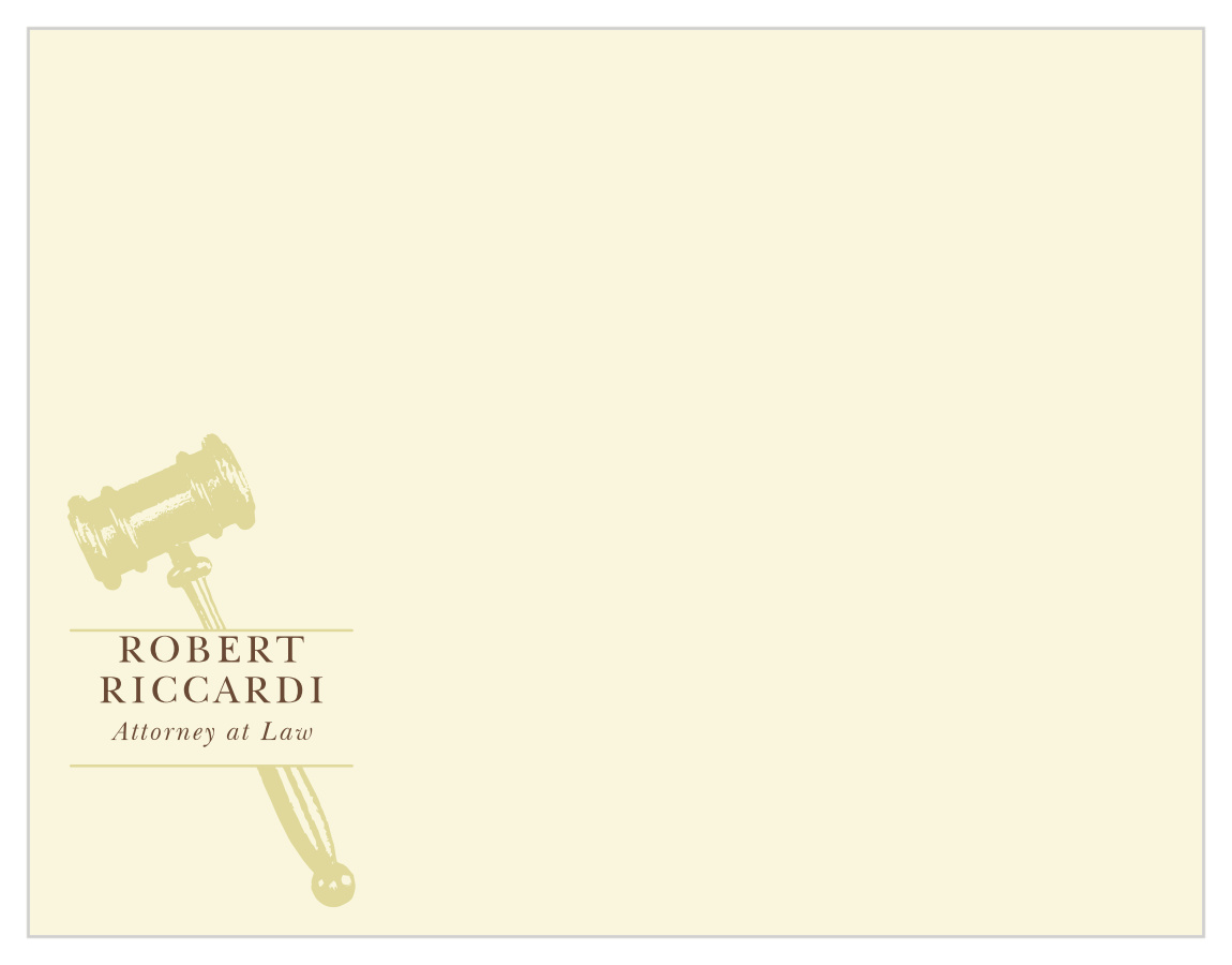 Justice Gavel Business Stationery