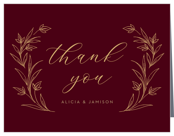 Your guests will be beaming with happiness when they receive our Redwood Forest Wedding Thank You Cards!