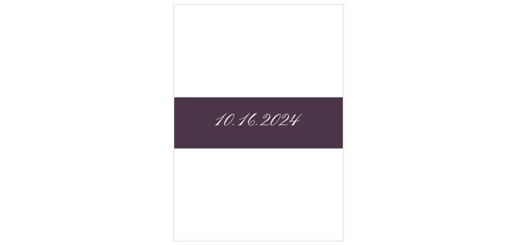 Lilac Wildflowers Wedding Belly Bands