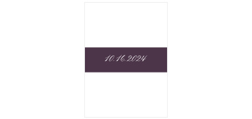 Perfectly tie together your wedding package with the Lilac Wildflowers Belly Band! 