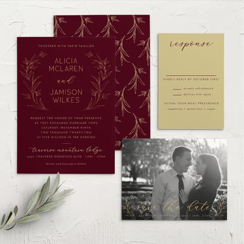 Redwood Forest Wedding Invitations