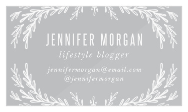 Watch your business bloom like the beautiful botany of our Handdrawn Branches Clear Business Cards. Your own name and contact details fill the center of the page, each word written in a clear and clean-cut print for easy reading and standing out sharply as they float within the otherwise clear card.