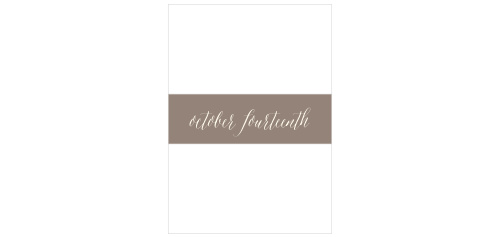 Wildflower Ampersand Wedding Belly Bands are a beautiful finishing touch for your wedding invitations. Your names dance through the center of each band, elegant calligraphy in bright-white to contrast the old-bronze background.