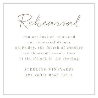 Our Watercolor Pines Rehearsal Cards feature a simple, classic design! 