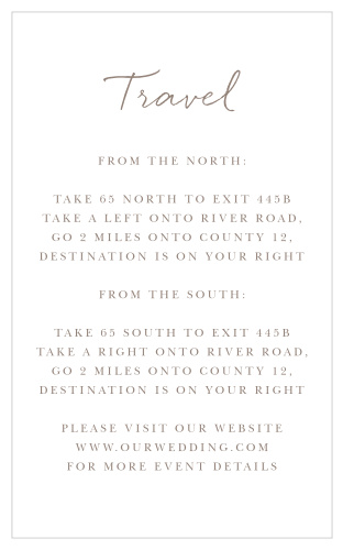 Watercolor Pines Direction Cards