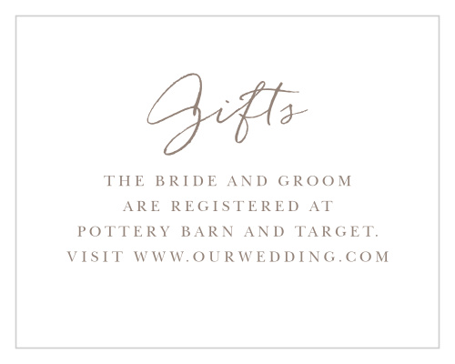 Watercolor Pines Registry Cards