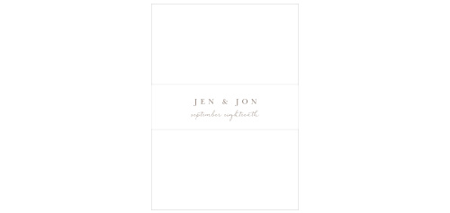Our Watercolor Pines Wedding Belly Bands offer a simple, minimalist complement to the items in your wedding package.