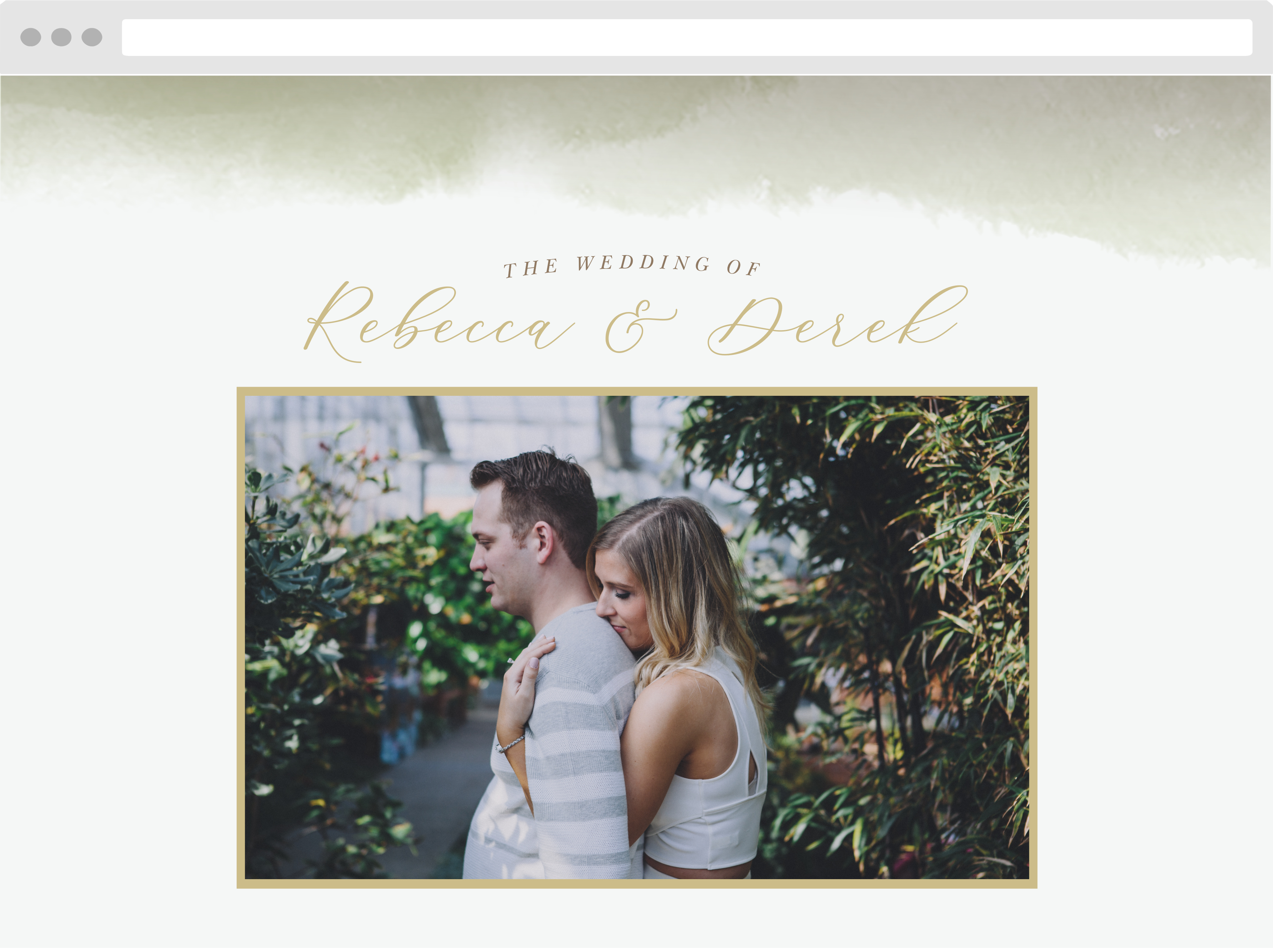 Moody Mountains Wedding Website