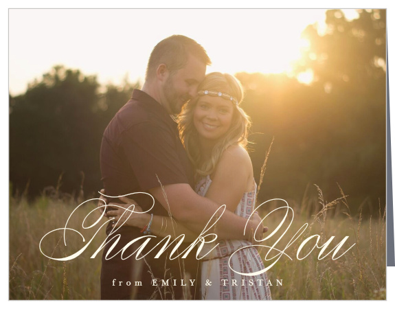 With our Mountain Wildflowers Wedding Thank You Cards you can let your family and friends know that you appreciate their support and love on your wedding day.