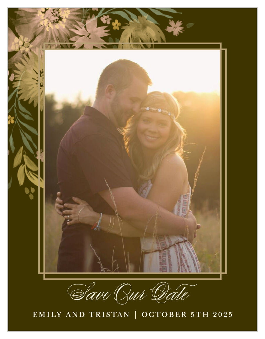 Mountain Wildflowers Save the Date Cards