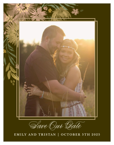 Make sure that your friends and family know about your special day with our Mountain Wildflowers Save-the-Date Magnets.